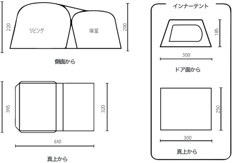 コールマン Coleman タフスクリーン2ルームハウス LDX+