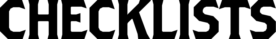 FES CHECKLISTS
